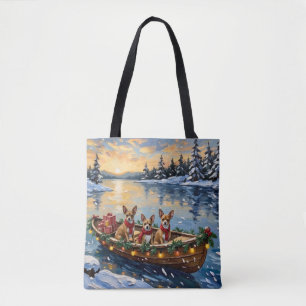 Chihuahua-Weihnachtsboot-Feiertag