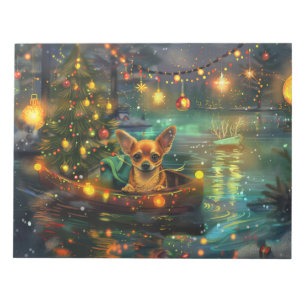 Chihuahua Weihnachtsfest Reise Notizblock