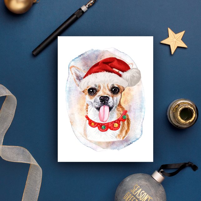 Chihuahua Weihnachtsgeschenke für Hunde Liebhaber Feiertagspostkarte (Von Creator hochgeladen)