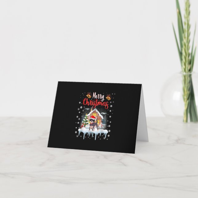 Chihuahua Weihnachtsmannmütze frohe Weihnachtslied (Vorderseite)