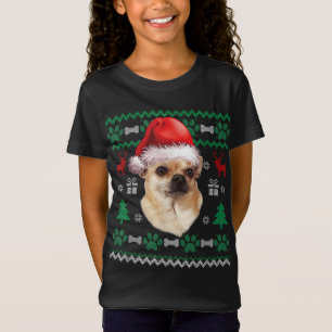 Chihuahua Weihnachtsmannmütze Weihnachten Ugly Swe T-Shirt