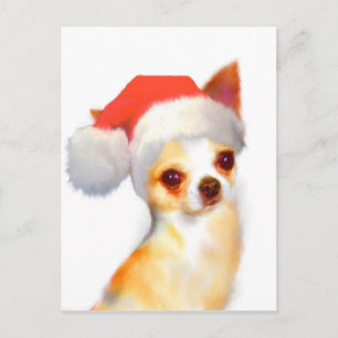 Chihuahua Weihnachtspostkarte Feiertagspostkarte