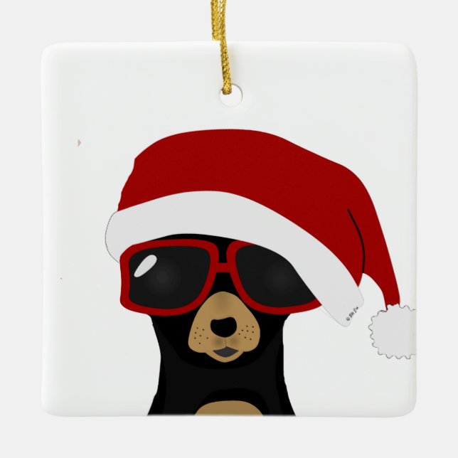 Chihuahua Weihnachtsschmuck (Vorderseite)