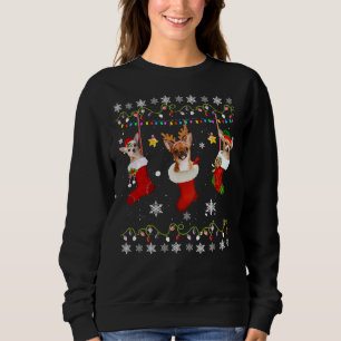 Chihuahua Weihnachtssocken Lights Dog Xmas Sweatshirt
