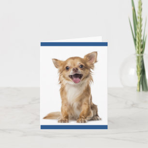 Chihuahua-Welpen-Hund Blanko-Notizkarte Karte