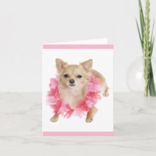 Chihuahua-Welpen-Hund Blanko-Notizkarte Karte