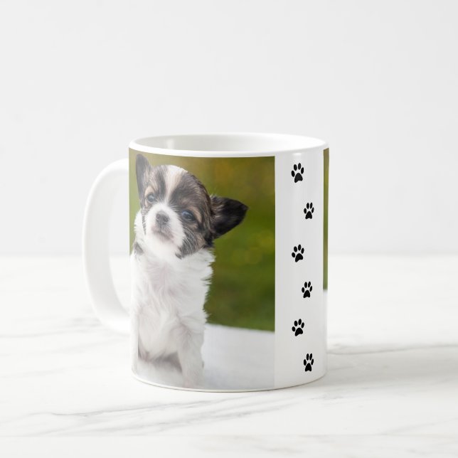 Chihuahua-Welpen-Kaffeetasse Kaffeetasse (Vorderseite Links)