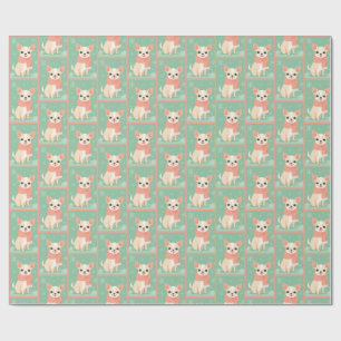 Chihuahua-Wintermuster Geschenkpapier