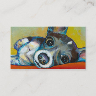Chihuahuahundekunst - entzückende visitenkarte