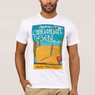 Chihuahuan Wüste USA Mexiko Reiseplakat T-Shirt
