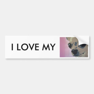 Chihuahuarosa, i-LIEBE MEIN Autoaufkleber