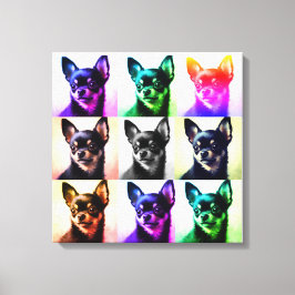 Chihuahuas endlose Liebe, gesteppte Canvas Print Leinwanddruck