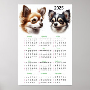 Chihuahuas-Kalender 2025 Poster