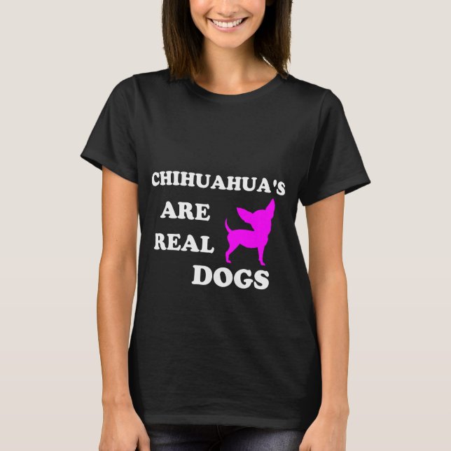 Chihuahuas T - Shirt sind echte Hunde (Vorderseite)
