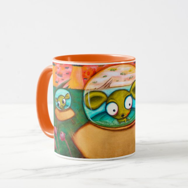 Chihuahuas von Äußer-Raum Tasse (Vorderseite Links)