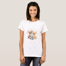 chihuahuas with soccer ball for Valentine's Day