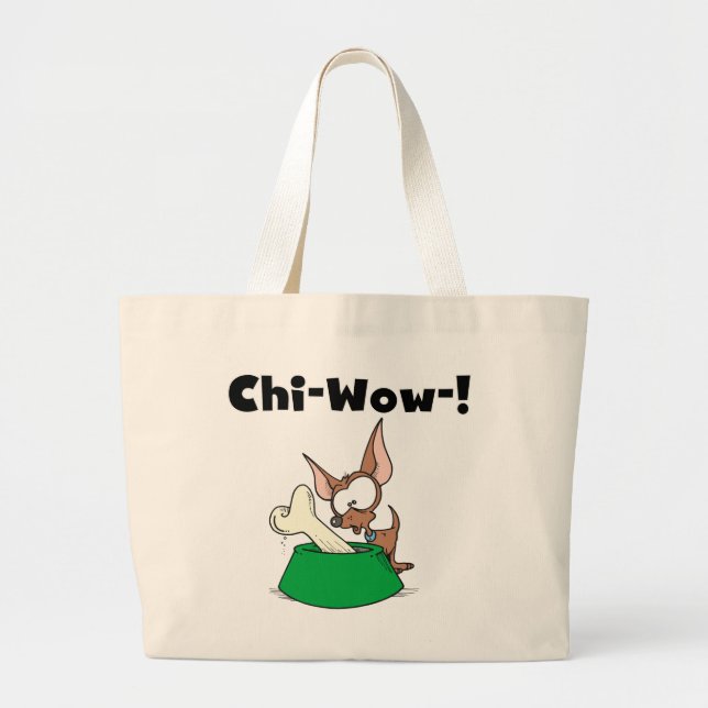 Chihuhua Chi-Wow T-Shirts und Geschenke Jumbo Stoffbeutel (Vorne)