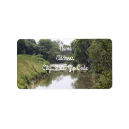 Chikaskia River Address Labels Adressaufkleber