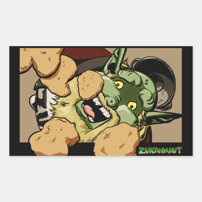 Chikky Nuggz Rechteckiger Aufkleber (Vorderseite)