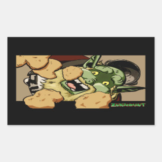 Chikky Nuggz Rechteckiger Aufkleber