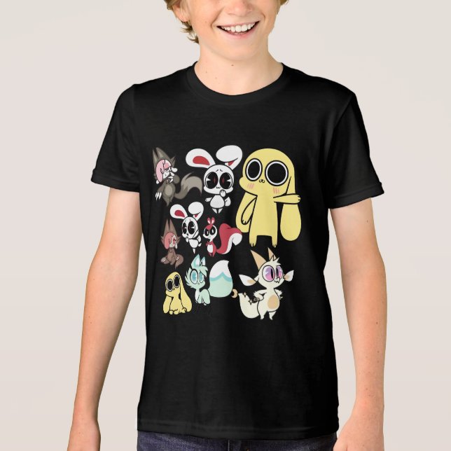 chikn nuggit😂 chikn nuggit 😂chikn nuggit 😂😂😂 Tri-Blend shirt (Vorderseite)