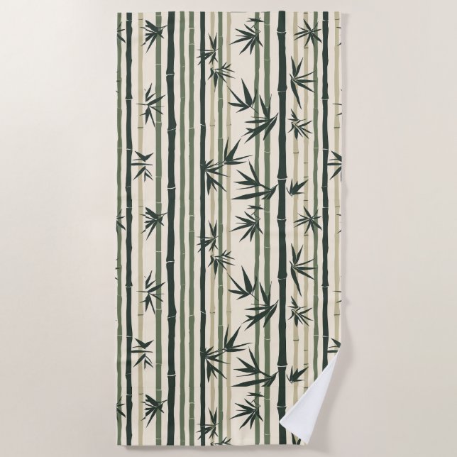 Chikurin Zen (Bamboo Grove) Strandtuch (Vorderseite)