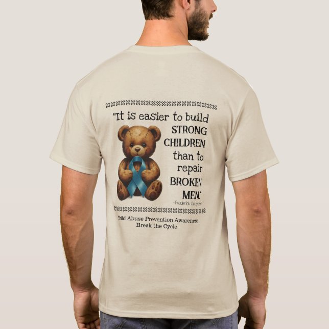 Child Abuse Prevention Awareness T-Shirt (Rückseite)