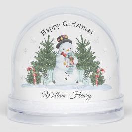 Child Festive Snowman Scene Snow Globe Gift Schneekugeln