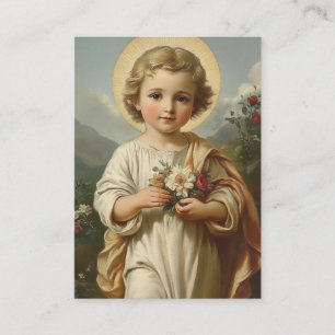 Child Jesus Scripting Verse Vintag Begleitkarte