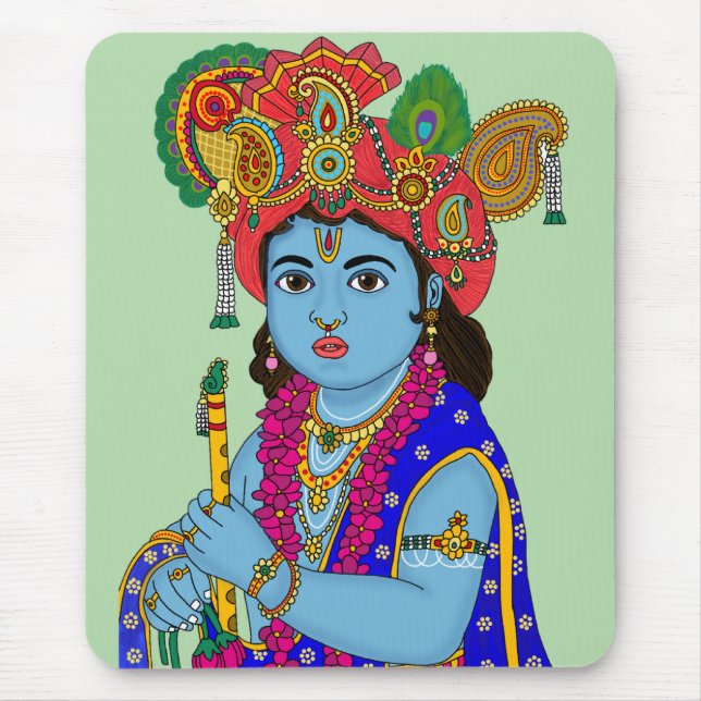 Child Krishna Mouse Pad Mousepad (Vorne)