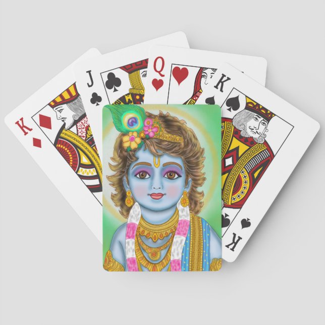 Child Krishna Spielkarten (Rückseite)