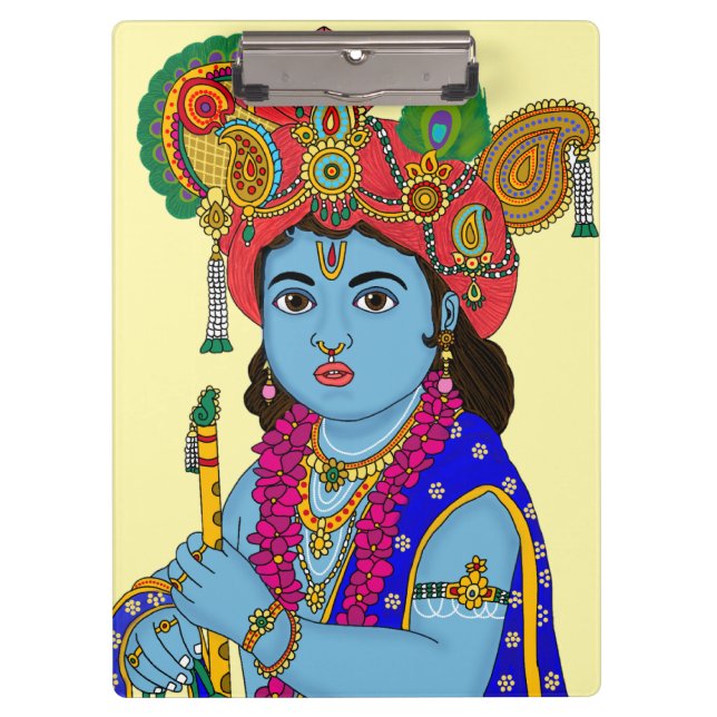 Child Krishna Stationery Klemmbrett (Vorderseite)