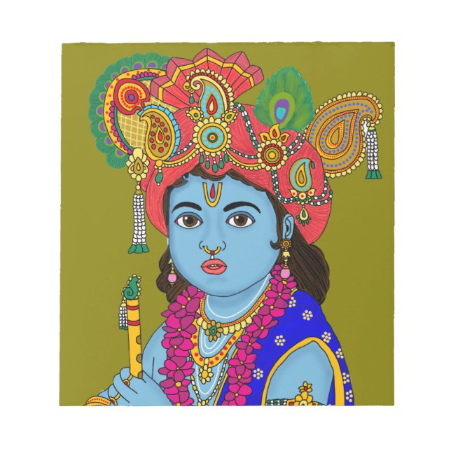 Child Krishna Stationery Notizblock (Vorderseite)