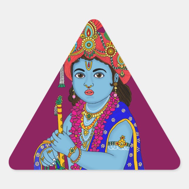 Child Krishna Sticker (Vorderseite)
