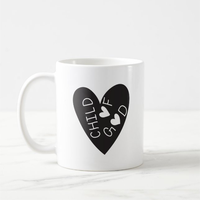 Child of God Black Heart Kaffeetasse (Links)