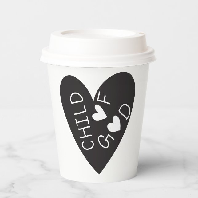 Child of God Black Heart Pappbecher (Vorderseite)