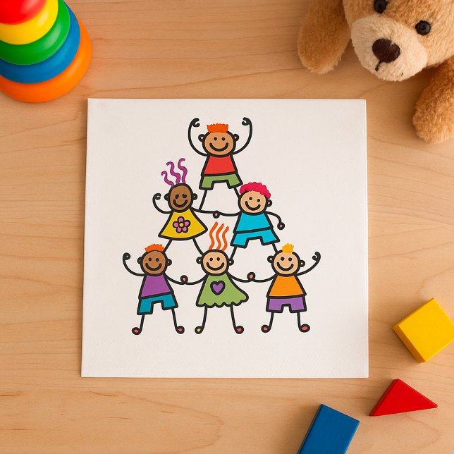 Child Pyramid Paper Napkins Serviette (Von Creator hochgeladen)