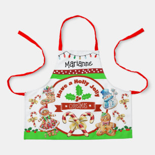 Child Size Holly Jolly Weihnachten Schürze