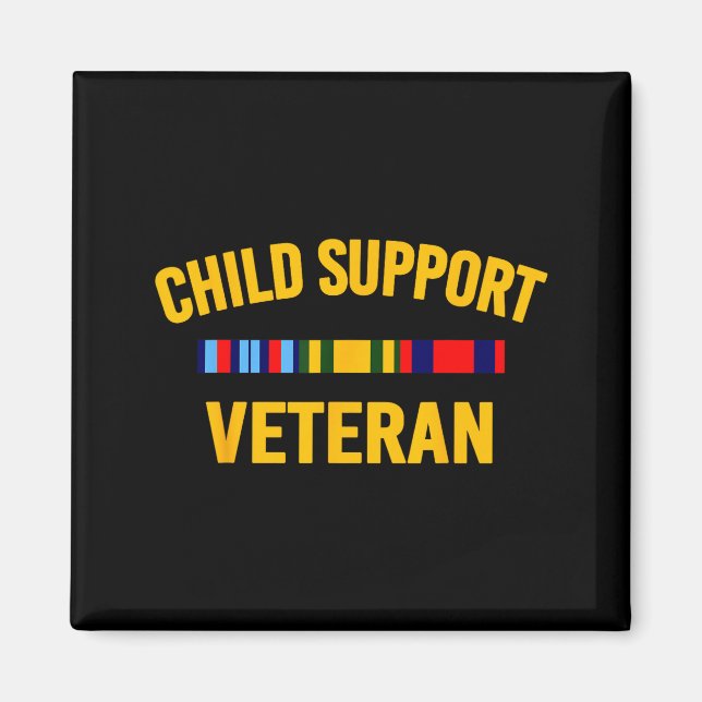 Child Suprt Veteran Shirts Patriots Veteran Flag  Magnet (Vorne)