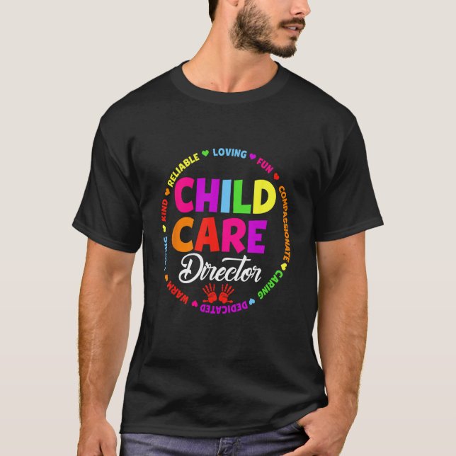 Childcare Director School Daycare Crew Provider Te T-Shirt (Vorderseite)
