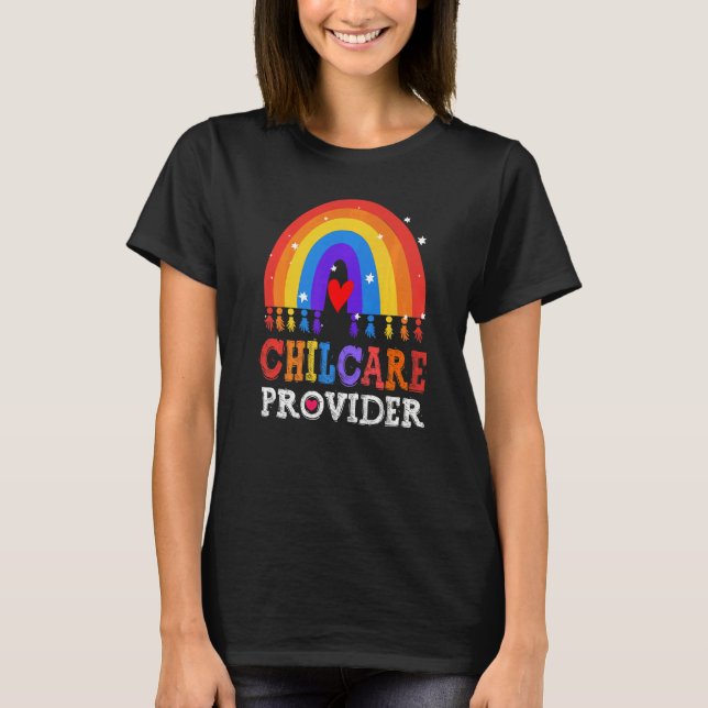 Childcare Provider Director Daycare Crew School Te T-Shirt (Vorderseite)