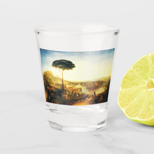 Childe Harold-Pilgerreise von Joseph Turner Schnapsglas (Vorderseite)