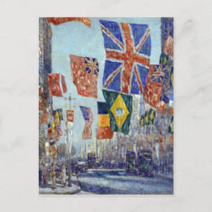 Childe Hassam Avenue of the Allies, Großbritannien Postkarte