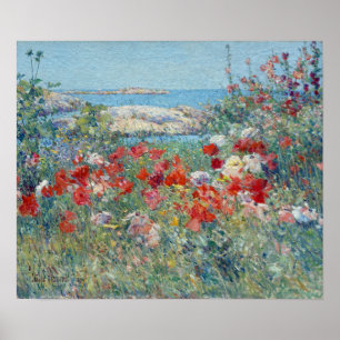 Childe Hassam Celia Thaxter Garten-Inseln der Poster