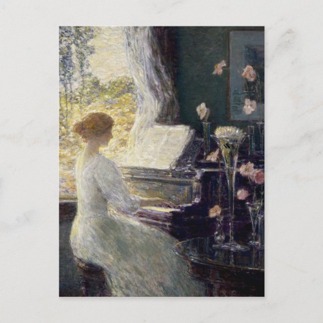 Childe Hassam - die Sonata Postkarte (Vorderseite)