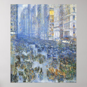Childe Hassam - Fifth Avenue Poster