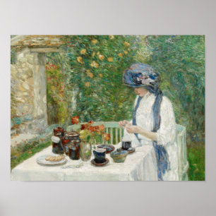 Childe Hassam - Französischer Teegarten Poster