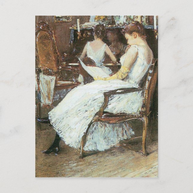 Childe Hassam - Frau Hassam und ihre Schwester Postkarte (Vorderseite)