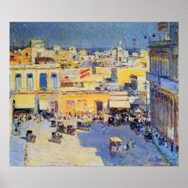 Childe Hassam - Havanna, Kuba Poster (Vorne)