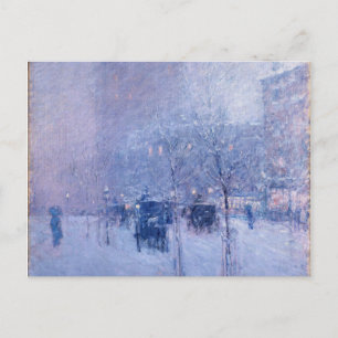 Childe Hassam - Late Afternoon, New York, Winter Feiertagspostkarte